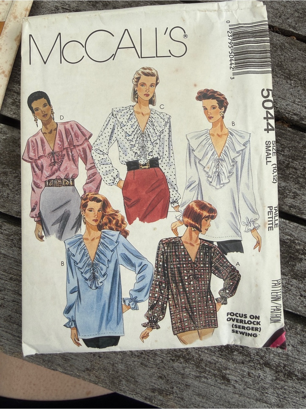 Vintage 1990 McCall’s Sewing Pattern # 5044 size 10-12